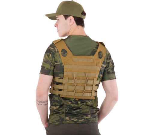 Плитоноска для бронепластин із системою MOLLE Military Rangers кольори в асортименті