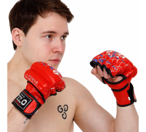 Перчатки для смешанных единоборств MMA VELO S-XL цвета в ассортименте