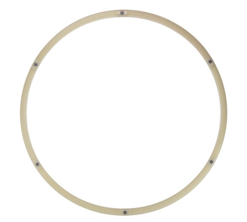 Обруч для похудения разборной люминесцентный Хула Хуп Hula Hoop LUMINOUS PRO-SUPRA 6 секций белый