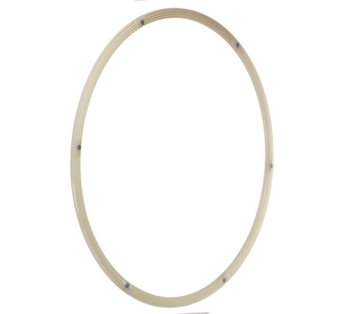Обруч для похудения разборной люминесцентный Хула Хуп Hula Hoop LUMINOUS PRO-SUPRA 6 секций белый