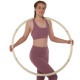 Обруч для похудения разборной люминесцентный Хула Хуп Hula Hoop LUMINOUS PRO-SUPRA 6 секций белый