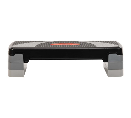 Степ-платформа для фітнесу та аеробіки 3 рівня висоти Zelart 78x29x10+5+5см чорний-сірий