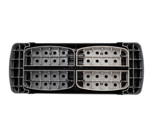 Степ-платформа для фітнесу та аеробіки 3 рівня висоти Zelart 78x29x10+5+5см чорний-сірий