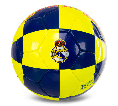 М'яч футбольний BALLONSTAR REAL MADRID CRYSTAL №5 PU жовтий-синій