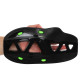 Лопатки для плавания ласты для рук MadWave GRABBER Forearm черный-зеленый