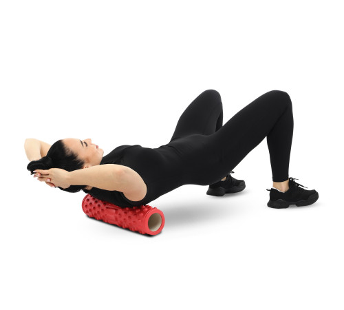 Ролер масажний циліндр (ролик мфр) 45см Grid Spine Roller SP-Sport кольори в асортименті