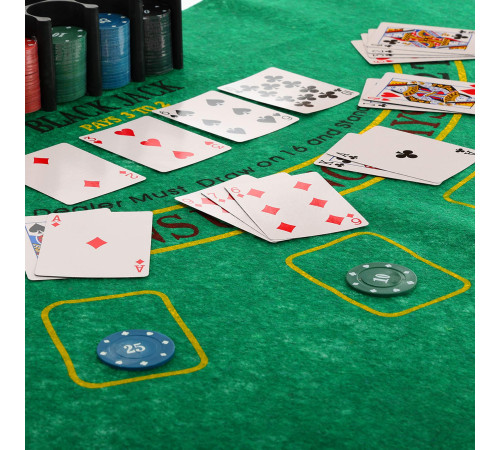 Набір для покеру в металевій коробці Poker game set SP-Sport 300 фішок