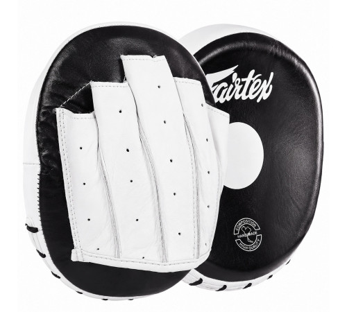 Міні-лапа боксерська зігнута тренувальна шкіра FAIRTEX 20x17x4.5см 2штуки кольори в асортименті