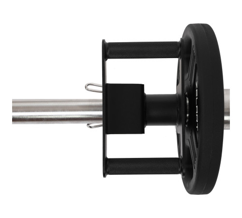 Рукоятка двойная ручка для блочного тренажера Close-Grip Cable and Landmine Attachment Zelart черный