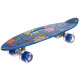 Пенні борд Penny Board круїзер пластиковий з колесами які світяться та ручкою для перенесення 24" SP-Sport синій