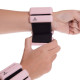 Утяжелители-браслеты для рук и ног с силиконовым покрытием Zelart FITNESS BRACELETS 2x0,5кг розовый