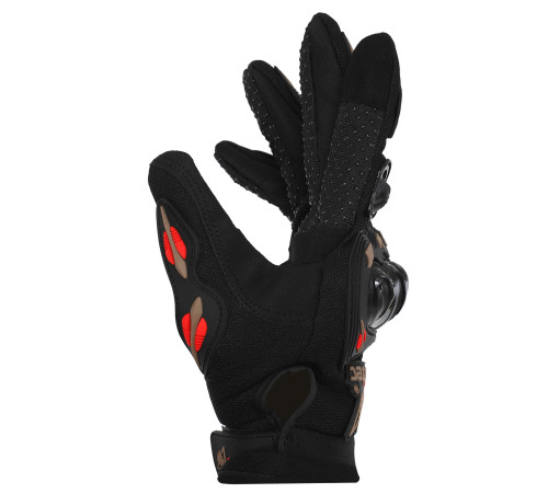 Мотоперчатки короткие для города с защитой RACING BIKER M-XXL цвета в ассортименте