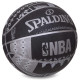 Мяч баскетбольный резиновый SPALDING NBA Sweater-San Antonio размер 7 черный-серый