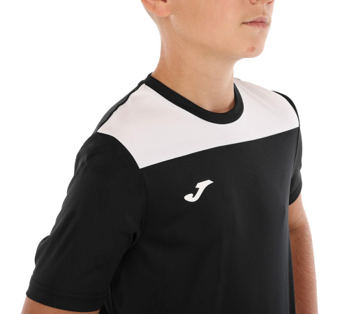Форма футбольна комплект футболка та шорти Joma PHOENIX III 4XS-2XL чорний-білий