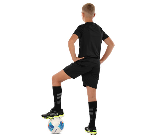 Форма футбольна комплект футболка та шорти Joma PHOENIX III 4XS-2XL чорний-білий
