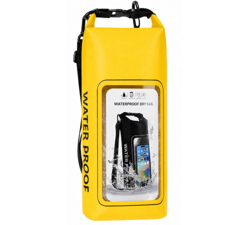 Гермомішок водонепроникний з прозорим вікном для телефону SP-Sport Waterproof Bag 2л кольору в асортименті.