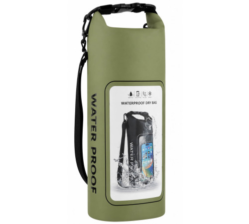 Гермомішок водонепроникний з прозорим вікном для телефону SP-Sport Waterproof Bag 2л кольору в асортименті.