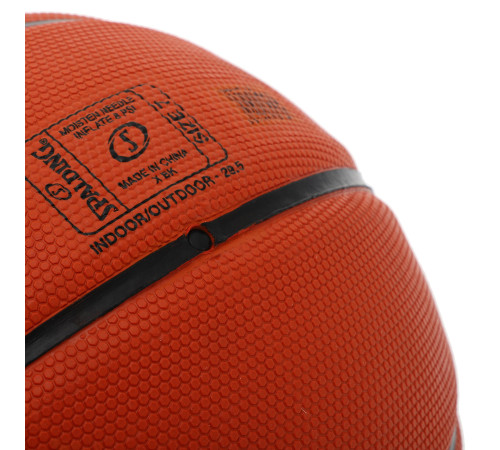 М'яч баскетбольний гумовий SPALDING NEVERFLAT HEX розмір 7 помаранчевий