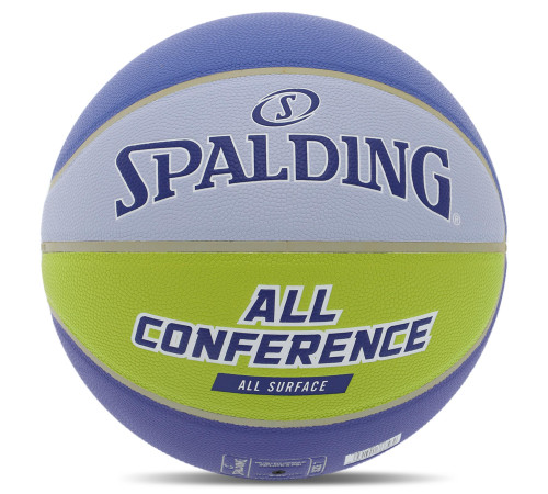 Мяч баскетбольный SPALDING ALL CONFERENCE размер 7 синий-желтый