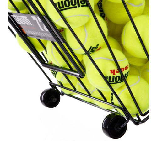 Кошик для тенісних м'ячів TENNIS BALL CART на 72 м'ячі TELOON чорний