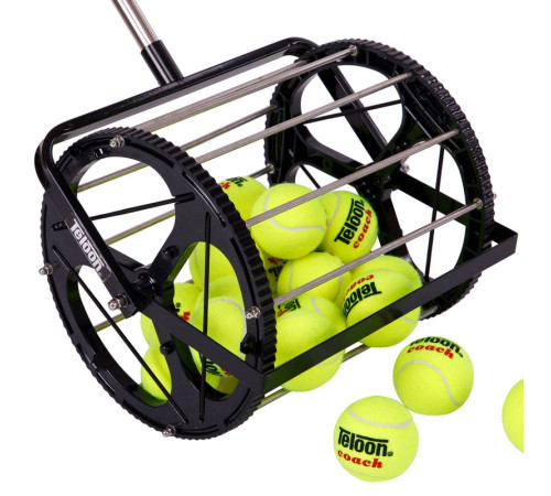 Машина-кошик для збору тенісних м'ячів TENNIS BALL CART на 60 м'ячів TELOON чорний