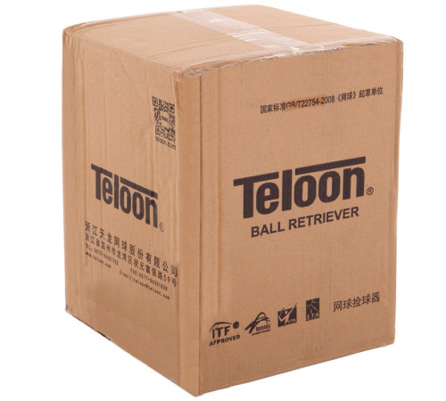 Машина-кошик для збору тенісних м'ячів TENNIS BALL CART на 60 м'ячів TELOON чорний
