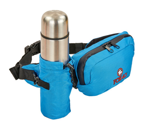 Сумка на пояс спортивна складна водонепроникна DRY BAG BELT PACK FOX40 блакитний