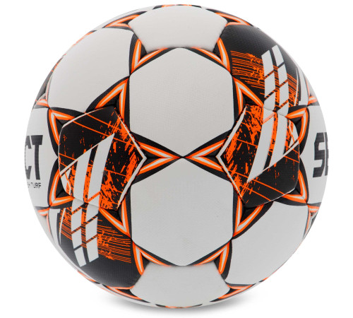 М'яч футбольний SELECT FLASH TURF FIFA BASIC V23 №4 білий помаранчевий