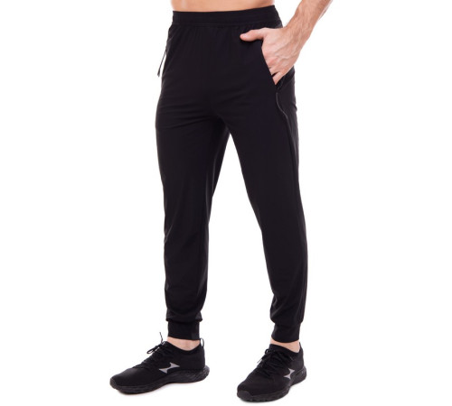 Штаны спортивные мужские на манжете LIDONG M-3XL черный