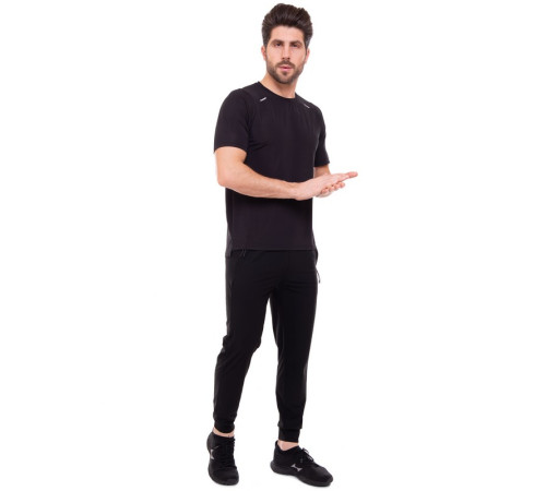 Штаны спортивные мужские на манжете LIDONG M-3XL черный