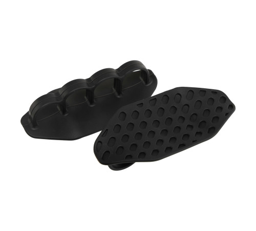 Накладки на долоні грипси Gym Grips для силових тренувань та турніка силіконові нековзні SP-Sport 2 шт чорний