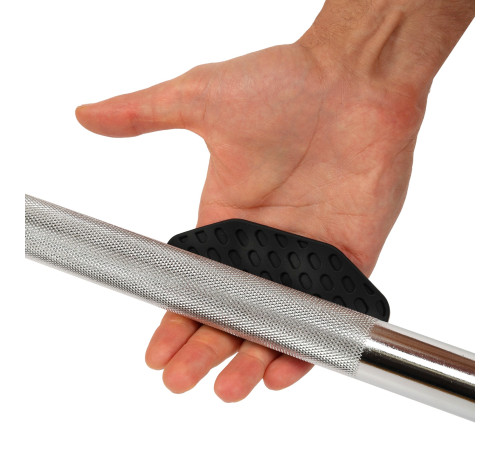 Накладки на долоні грипси Gym Grips для силових тренувань та турніка силіконові нековзні SP-Sport 2 шт чорний