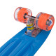 Пенні борд Penny Board круїзер пластиковий з колесами які світяться SP-Sport синій-помаранчевий