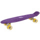 Пенні борд Penny Board круїзер пластиковий з колесами які світяться SP-Sport фіолетовий-жовтий