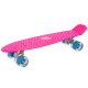 Пенні борд Penny Board круїзер пластиковий з колесами які світяться SP-Sport рожевий-блакитний