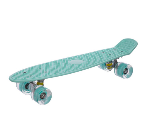Пенні борд Penny Board круїзер пластиковий з колесами які світяться SP-Sport м'ятний