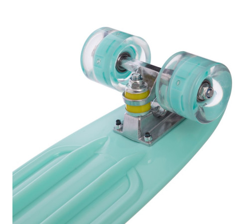 Пенні борд Penny Board круїзер пластиковий з колесами які світяться SP-Sport м'ятний