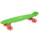 Пенні борд Penny Board круїзер пластиковий з колесами які світяться SP-Sport салатовий-помаранчевий
