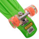 Пенні борд Penny Board круїзер пластиковий з колесами які світяться SP-Sport салатовий-помаранчевий