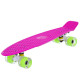 Пенні борд Penny Board круїзер пластиковий з колесами які світяться FISH рожевий-білий-салатовий