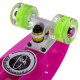 Пенні борд Penny Board круїзер пластиковий з колесами які світяться FISH рожевий-білий-салатовий