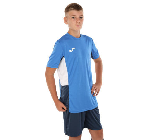 Форма футбольна комплект футболка та шорти Joma DANUBIO II 4XS-XL синій-темно-синій