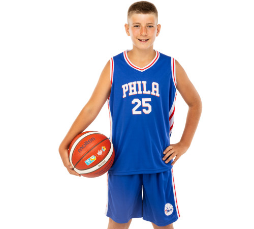 Форма баскетбольная детская NBA клуб Philadelphia 76ers 25 S-2XL цвета в ассортименте