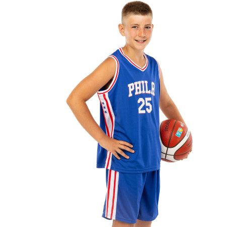 Форма баскетбольная детская NBA клуб Philadelphia 76ers 25 S-2XL цвета в ассортименте