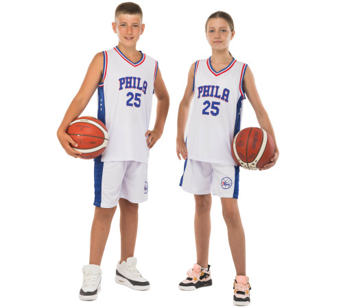 Форма баскетбольная детская NBA клуб Philadelphia 76ers 25 S-2XL цвета в ассортименте