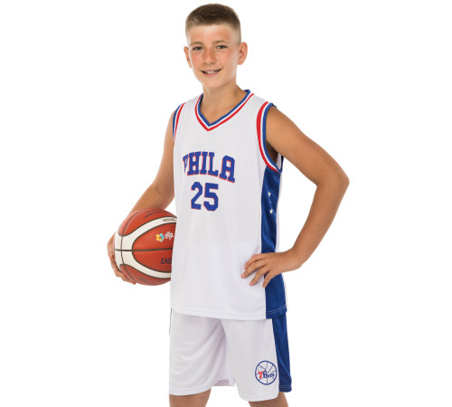 Форма баскетбольная детская NBA клуб Philadelphia 76ers 25 S-2XL цвета в ассортименте