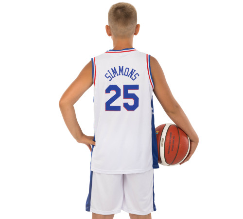 Форма баскетбольная детская NBA клуб Philadelphia 76ers 25 S-2XL цвета в ассортименте