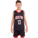 Форма баскетбольна дитяча NBA клуб Houston Rockets 13 S-2XL чорний-червоний