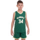 Форма баскетбольная детская NBA клуб Milwaukee Bucks 34 S-2XL зеленый-желтый