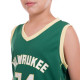 Форма баскетбольная детская NBA клуб Milwaukee Bucks 34 S-2XL зеленый-желтый